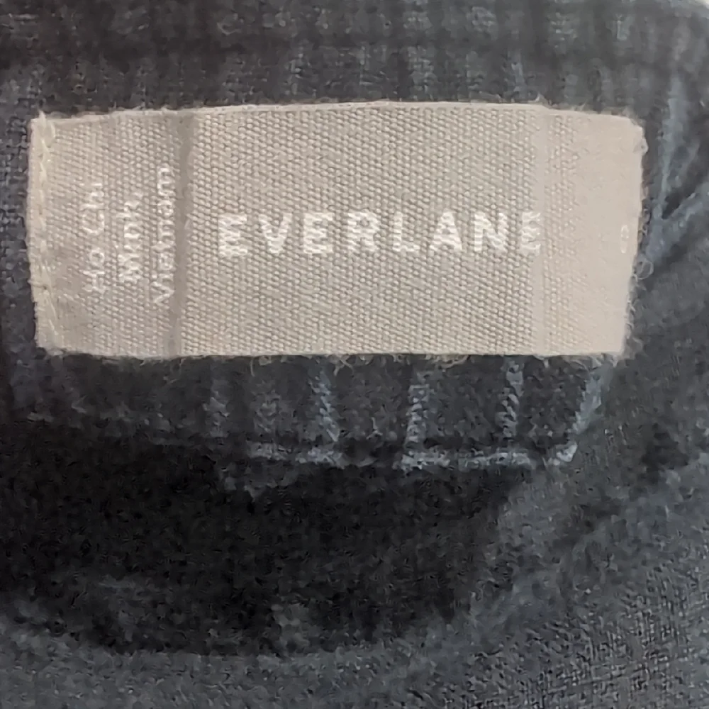 Everlane Women's Sleeveless 100% Linen Square Neck Jumpsuit Black Size 0
